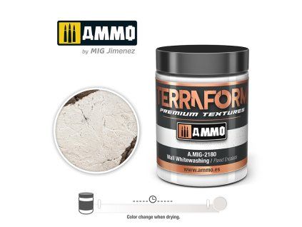 TERRAFORM Wall Whitewashing Acrylic Texture. 100 ml jar