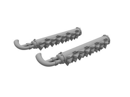 1/48 Beaufighter Mk.21 - Hedgehog Flame Damper Exhausts / Aussie Type - CMK