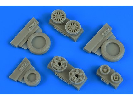 1/48 F-16I Sufa weighted wheels (GY production) - HASEGAWA