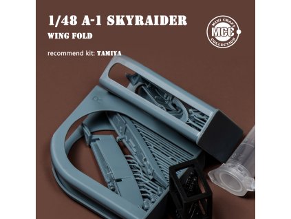 1/48 A-1 Skyraider wing fold /w metal gun barrels for Tamiya