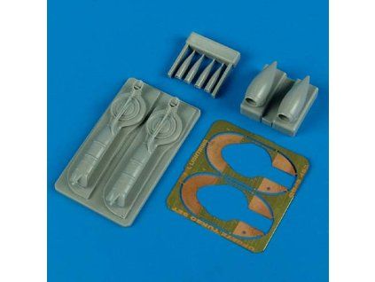 1/48 P-38J Lightning update turbo & air intakes - ACADEMY/EDUARD