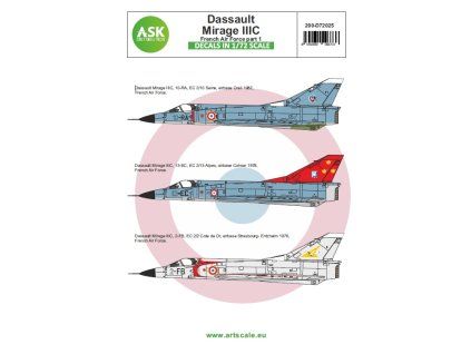 1/72 Mirage IIIC French Air Force part 1