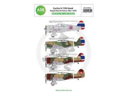 1/48 Curtiss H-75N Royal Thai Air Force service 1941-1944