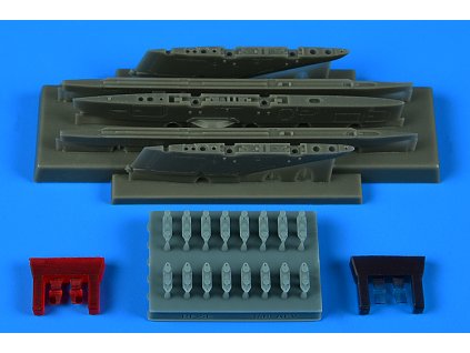 1/48 RF-5E Tiger II pylons & missile launchers for AFV CLUB kit