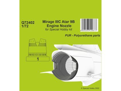 1/72 Mirage IIIC Atar 9B Engine Nozzle for Special Hobby kit