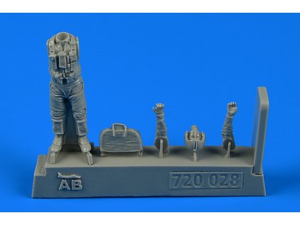 1/72 US NAVY Pilot with bag - Vietnam War 1965 - 1