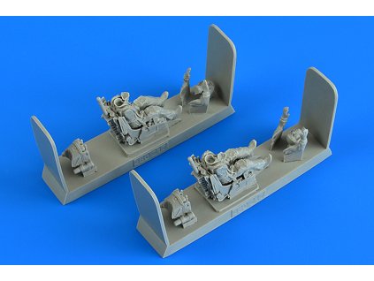 1/48 Modern Soviet Fighter Pilot and Operator with ej. seat  for MiG-31 Foxhound for x kit