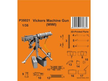 1/35 Vickers Machine Gun (WWI)