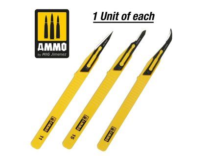 Mini Blade Set – 3 pcs. (1 Mini Blade Straight + 1 Mini Blade Curved + 1 Mini Blade Ripper)
