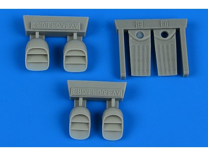 1/72 Harrier AV-8A/GR.1/GR.3 exhaust nozzles for AIRFIX kit