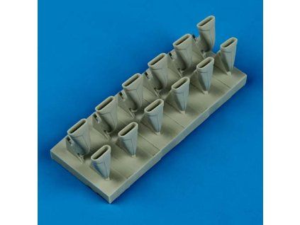 1/32 Spitfire Mk.VIII exhaust - fishtail - TAMIYA
