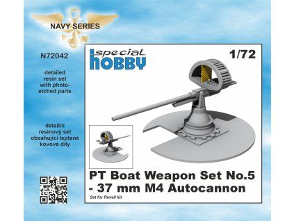 1/72 PT Boat Weapon Set No.5 - 37 mm M4 Autocannon