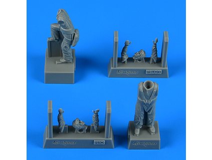 1/48 German WWII Pilot & Radioman for Fokker G-1 for x kit