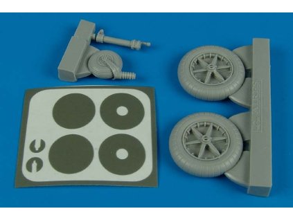1/32 Bf 109F wheels & paint masks - TRUMPETER