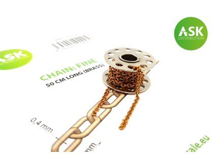 Chain: Fine - 50 cm long (brass)