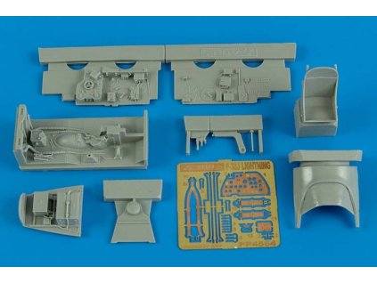 1/48 P-38J Lightning cockpit set - ACADEMY