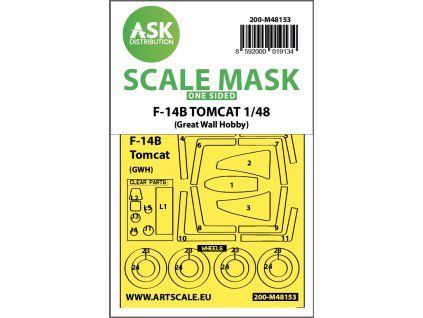 1/48 F-14B Tomcat one-sided express fit mask for Great Wall Hobby
