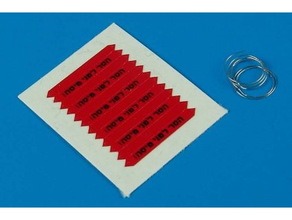 1/48 Remove before flight flags - IDF - black lett