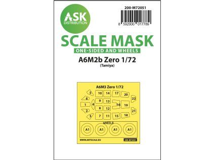 1/72 A6M2b Zero one-sided painting express mask for Tamiya