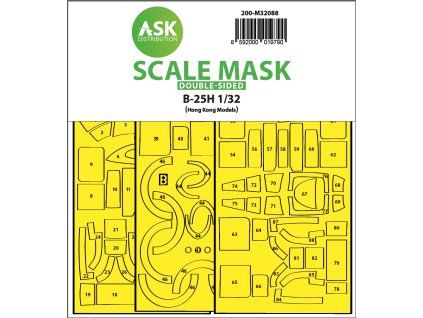 1/32 B-25H Mitchell double-sided express fit mask for HK Models