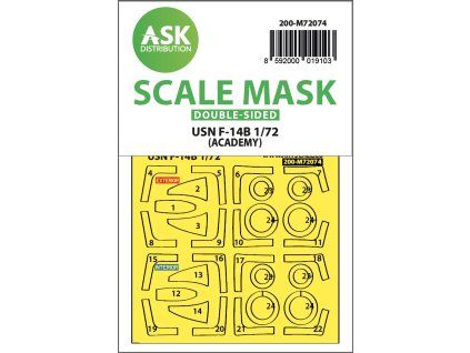 1/72 F-14B double-sided express fit mask for Academy