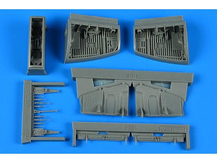1/48 SAAB J 29 Tunnan wheel bay - HOBBY BOSS