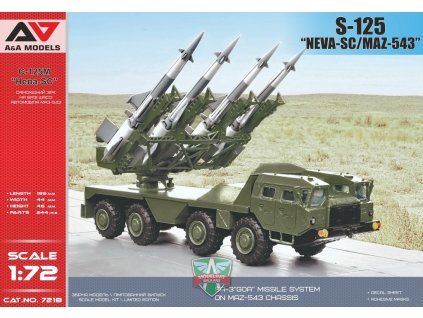 1/72 S-125 "Neva SC"missile system on MAZ-543 chassis