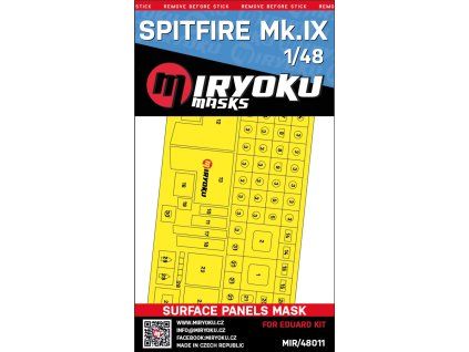 1/48 SPITFIRE Mk.IX - Surface panels mask