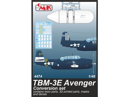 1/48 TBM-3E Avenger Conversion Set / for Accurate/Academy kits