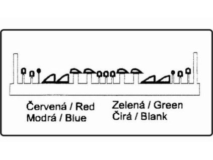 1/72 Navigation Lights - clear, red, blue, green