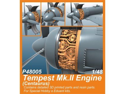 1/48 Tempest Mk.II Engine (Centaurus) / for SH and Eduard kits