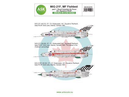 1/32 MiG-21F, MF Fishbed / CF-121 Redhawk program - Royal Canadian Air Force, 441. Squadron