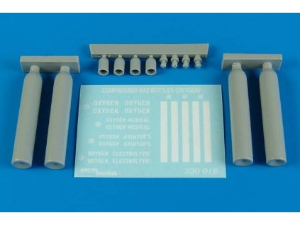 1/32 Compressed gas bottles - oxygen