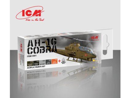 ICM Cobra AH-1G - acrylic paint set 6 bottles x 12 ml