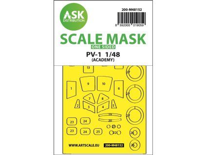 1/48 PV-1 Ventura one-sided express fit mask for Academy