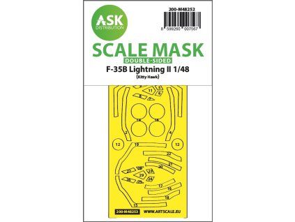 1/48 F-35B Lightning II double-sided express fit mask for Kitty Hawk