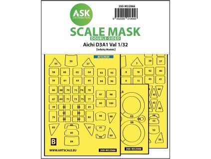 1/32 Aichi D3A1 Val double-sided express self adhesive mask for Infinity 3206