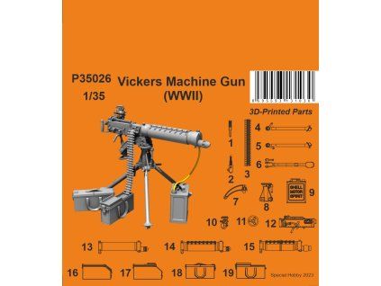1/35 Vickers Machine Gun (WWII variant)