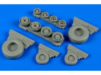 1/48 F-14B/D Tomcat weighted wheels - HOBBY BOSS