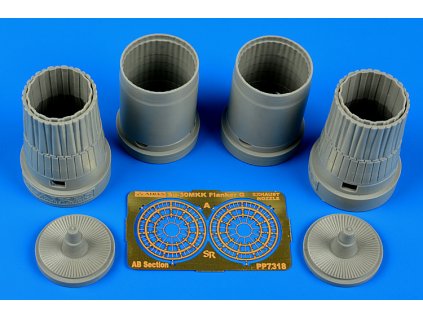 1/72 Su-30MKK Flanker G exhaust nozzles - TRUMPETER