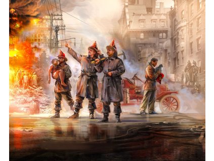 1/35 American Fire Truck Crew (1910s)