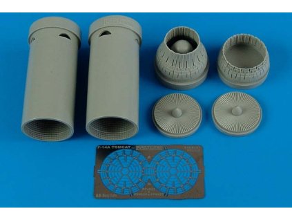 1/48 F-14A Tomcat exhaust nozzles - varied position - ACADEMY