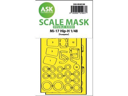 1/48 Mil Mi-17 Hip-H double-sided express fit mask for Trumpeter