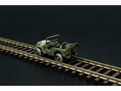 1/120 Railway Jeep (2pcs) Resin construction kit railway jeep (2pieces)