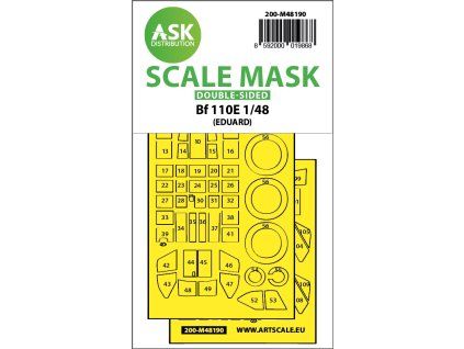 1/48 Messerschmitt Bf 110E double-sided express fit mask for Eduard