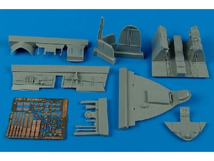 1/32 F8F-1 Bearcat cockpit set - TRUMPETER