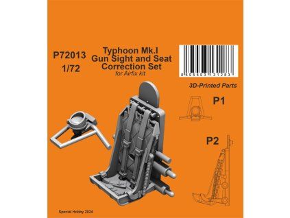 1/72 Typhoon Mk.I Gun Sight and Seat Correction Set