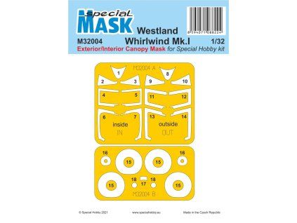 1/32 Westland Whirlwind Mk.I Inside/Outside MASK