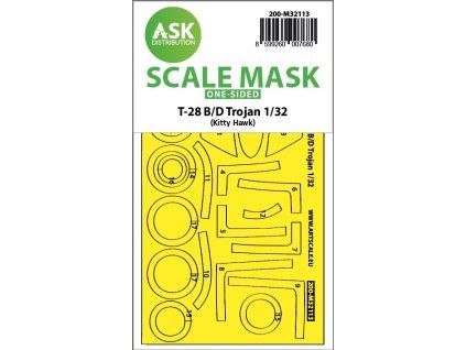 1/32 28-B/D Trojan one-sided express fit mask for Kitty Hawk