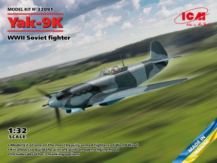1/32 Yak-9K, WWII Soviet fighter